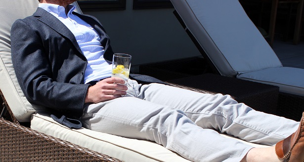 Lounging in the Joseph Abboud Soft Construction Blazer on Dappered.com
