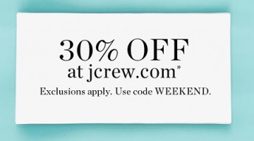 J. Crew 30% off Sale Items + Select Reg. Price