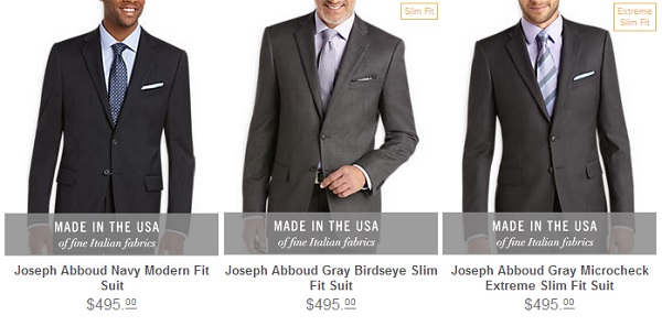 Men's Wearhouse new Abboud Suit fits - reviewed on Dappered.com