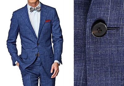 Suitsupply napoli check blue on Dappered.com