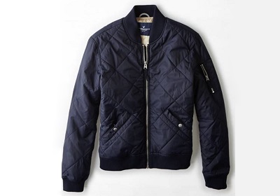 American Eagle Quilted Bomber - Autumnal Temptations on Dappered.com