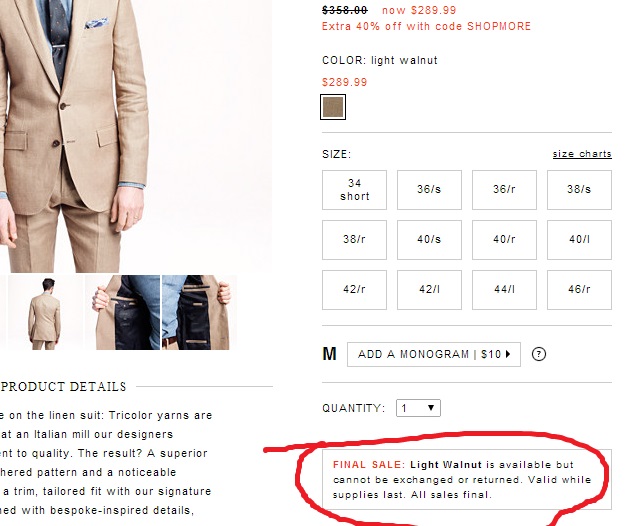 Deal Alert: A Summer-Ready Ludlow Suit, now $264