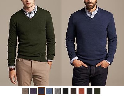 BR Merino V-Neck Sweaters - 10 Best Bets for $75 or Less on Dappered.com