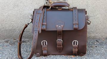 Win it: The Saddleback Classic Briefcase in Chestnut