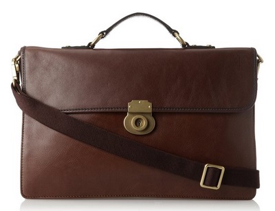 Fossil Estate Leather Brief - 10 Briefcases under $200 on Dappered.com