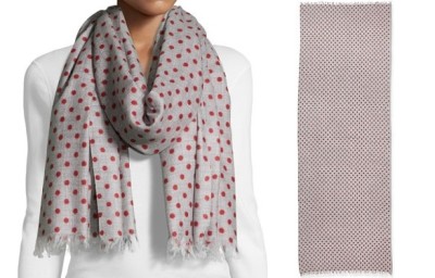 Neiman Marcus Polka Dot Wool Scarf | AAW Gift Guide on Dappered.com