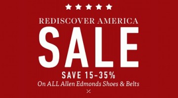 Allen Edmonds Rediscover America Sale Top 10