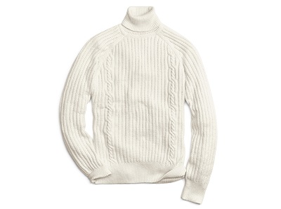 Chunky Cable Turtleneck Fisherman's Sweater | Dappered.com