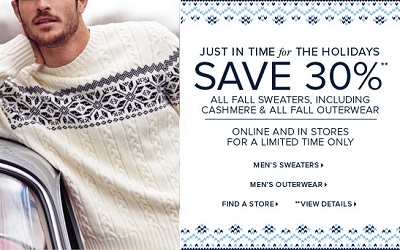 Brooks Bros: 30% off Sweaters & Outerwear + 15% off Sitewide (stackable) | Dappered.com