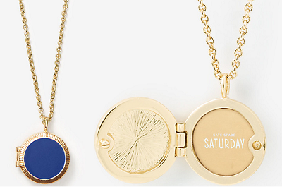 Kate Spade Saturday Enamel Locket Necklace | Ask A Woman Holiday Mega Gift Guide on Dappered.com