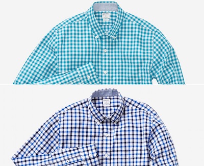 Bonobos Everyday poplins in Turqoise Gingham or Blue and Navy Check | Dappered.com