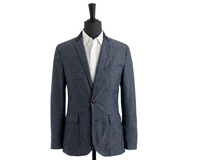 Unconstructed Ludlow Sportcoat in Japanese Chambray | Dappered.com