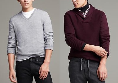 Banana Republic: Half Off Full Priced Sweaters |The Thursday Handful on Dappered.com