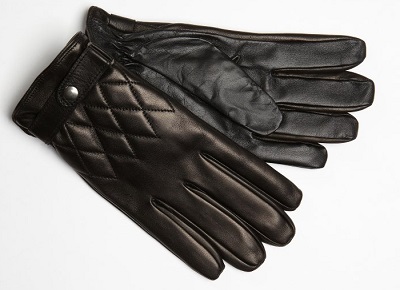 All Gloves Black Leather Diamond Stitch iTouch Gloves | 12 Days of Dappered on Dappered.com