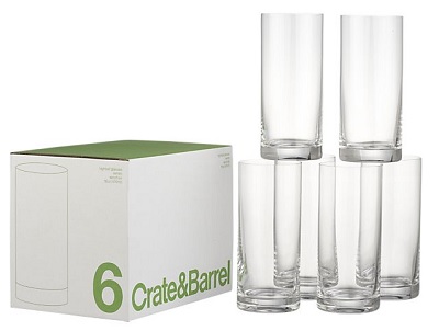 For the Alcohol-Free Drinker: Crate&Barrell Highball Glasses | 12 Days of Dappered on Dappered.com