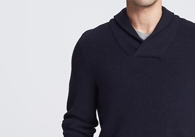 Textured Shawl-Collar Pullover | The Most Wanted on Dappered.com