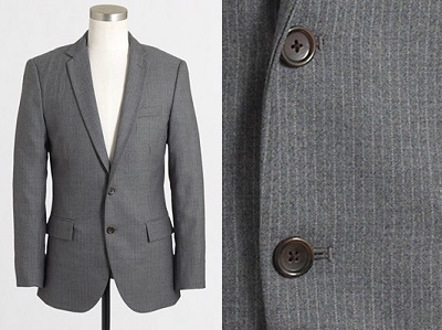 JCF Pinstripe Grey Suit Jacket & Reg. Fit Pant | Dappered.com