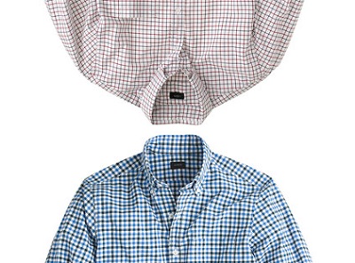 SLIM Shirt in Sea Check or Burgundy Tattersall | Dappered.com