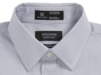 Nordstom Smartcare Trim Fit Grey Stripe Dress Shirt | 10 Best Bets for $75 or Less on Dappered.com