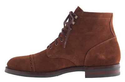 J. Crew Suede Cap Toe Boot | The Thursday Handful on Dappered.com