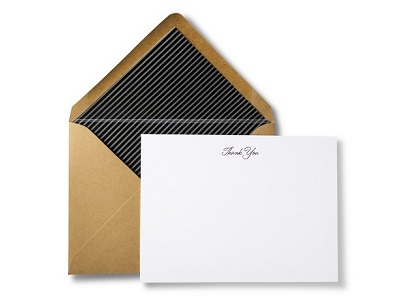 Terrapin Stationers Thank You Cards w/ Stripe Liner | Dappered.com