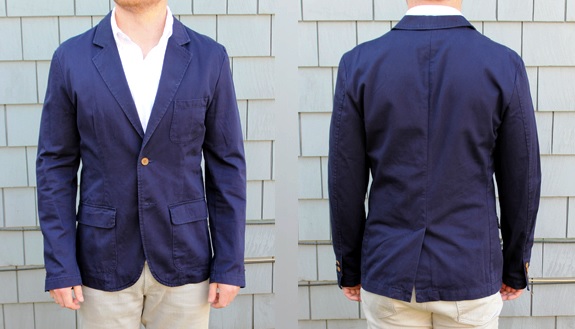 In Review: The Target Merona Navy Cotton Blazer | Dappered.com