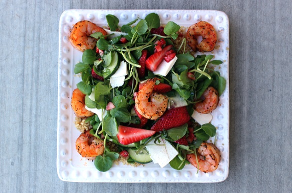 Strawberry, Quinoa, & Ricotta Salata Salad | Make It For Your Date on Dappered.com