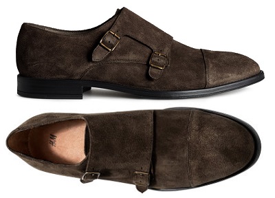 H&M Suede Double Monks | April's 10 Best Bets for $75 or Less by Dappered.com