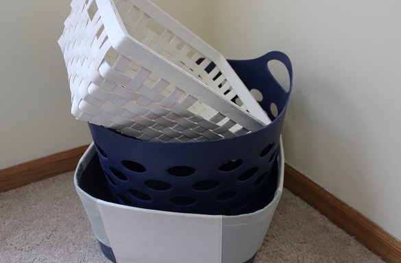 Use Bins | Ways to make your modest apartment look its best from Ask A Woman on Dappered.com