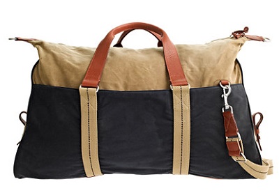Abingdon Two-tone Waxed Cotton Weekender | Dappered.com