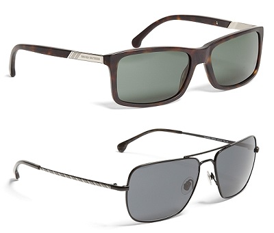 Rectangle Acetate or Black Metal Navigator Sunglasses | Brooks Brothers Semi Annual Sale June 2015