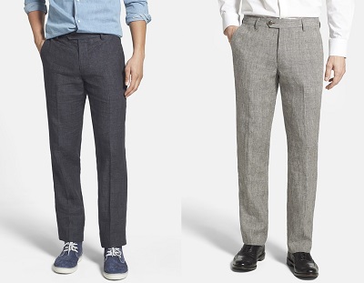 Bonobos Slim or Straight Fit  Cotton/Linen Trousers | Nordstrom Summer Clearance