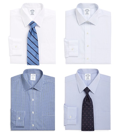 Four Non-Iron Dress Shirts = $55.20 per (normally $92) | Brooks Brothers Semi Annual Sale June 2015