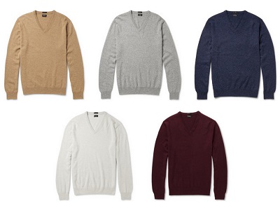 J. Crew SLIM Cashmere V-Neck Sweaters | Mr. Porter Summer Sale Picks on Dappered.com