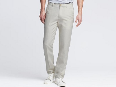 BR Kentfield Slim Linen/Cotton Pant | Dappered.com