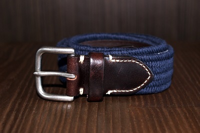 J. Crew Braided Web + Leather Belt