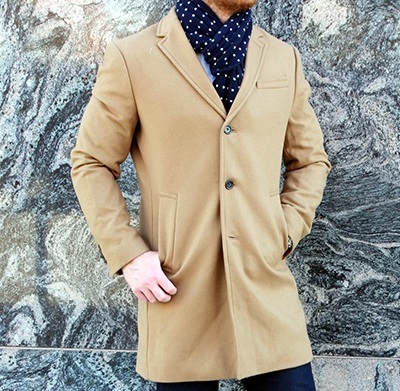 BR Wool Blend Camel Coat | Dappered.com