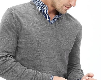 Banana Republic Extra Fine Merino V-Neck | August's 10 Best Bets for $75 or Less on Dappered.com