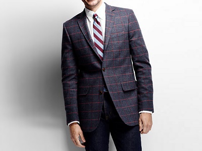 Lands' End Tailored Fit Donegal Windowpane Sportcoat | Most Wanted Affordable Style - September 2015 by Dappered.com