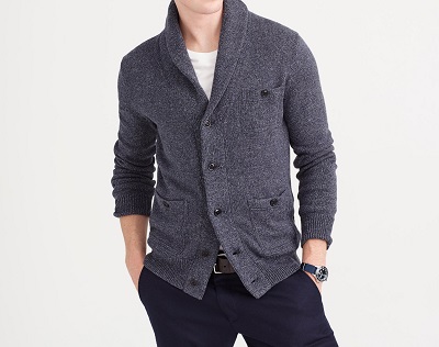J. Crew Marled Navy Cotton Cardigan | Autumnal Temptation - Best Looking 2015 Fall Arrivals for Men on Dappered.com