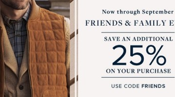 Brooks Brothers 25% off Friends & Family – Picks for Men