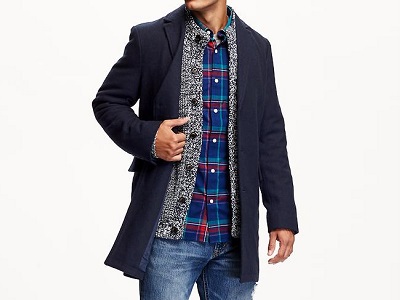 Old Navy Wool-Blend Topcoat | October's 10 Best Bets for $75 or Less on Dappered.com