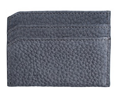 Suitsupply Grey Nubuck Card Case | October's 10 Best Bets for $75 or Less on Dappered.com