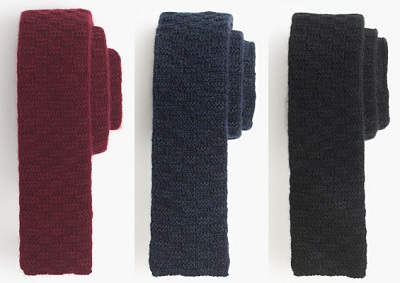 J. Crew Cashmere Chessboard Knit Made in the USA Ties | Dappered.com