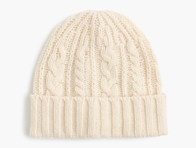 J. Crew Lambswool Cable Knit Hat | Dappered.com