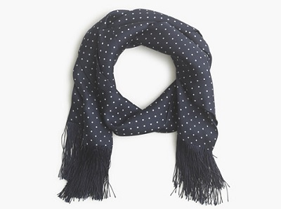 J. Crew Silk Dotted Scarf  | 10 Best Bets for $75 or Less on Dappered.com