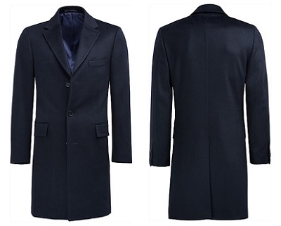 Suitsupply 100% Cashmere Navy Topcoat | Best Looking Affordable Outerwear - Fall/Winter 2015 on Dappered.com
