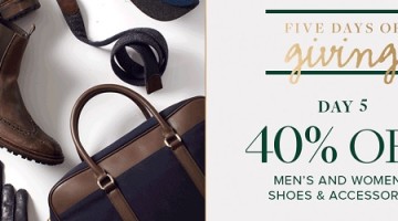 Sunday Steal: 40% off Brooks Brothers Shoes & Accessories