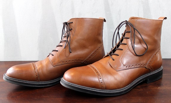 Before & After: JCP Cognac Gunner Boot w/ Black Shoe Creme