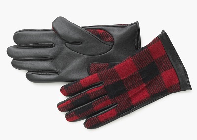 J. Crew Buffalo Plaid Leather Gloves | Dappered.com